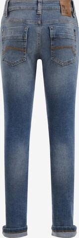 Coupe slim Jean WE Fashion en bleu