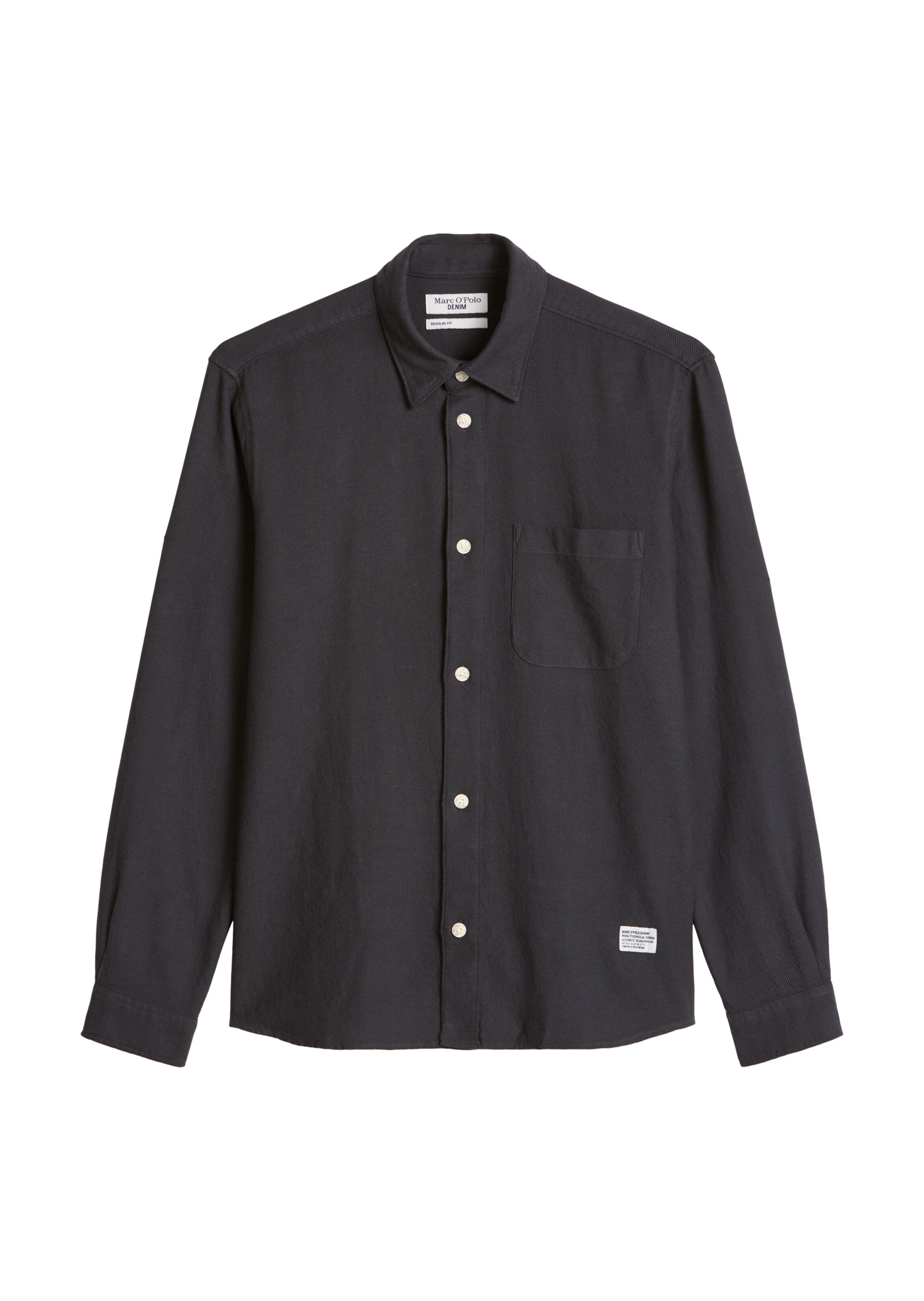 Marc O'Polo DENIM Button Up Shirt in Black: front