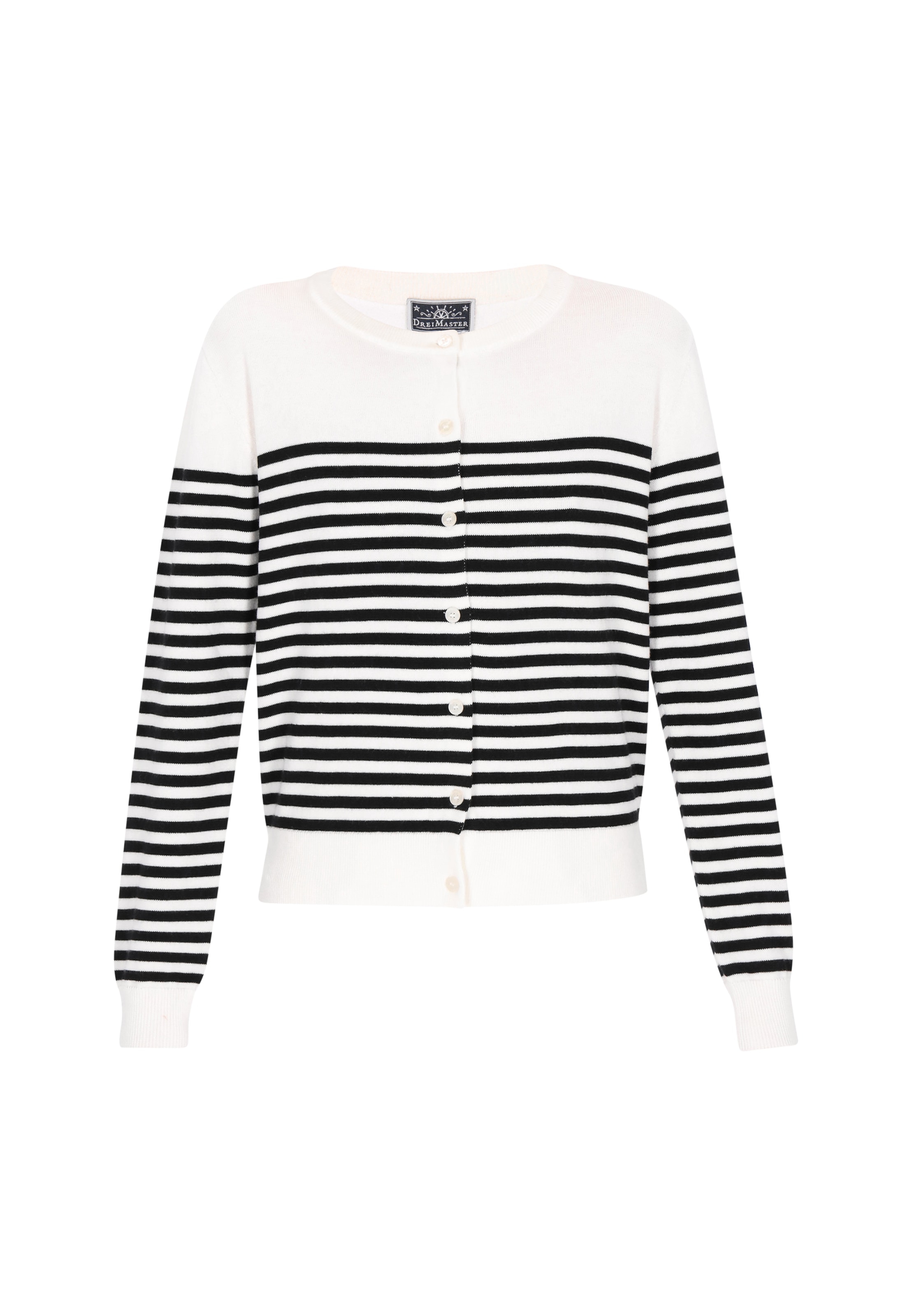 Cardigan DreiMaster Maritim en blanc : devant