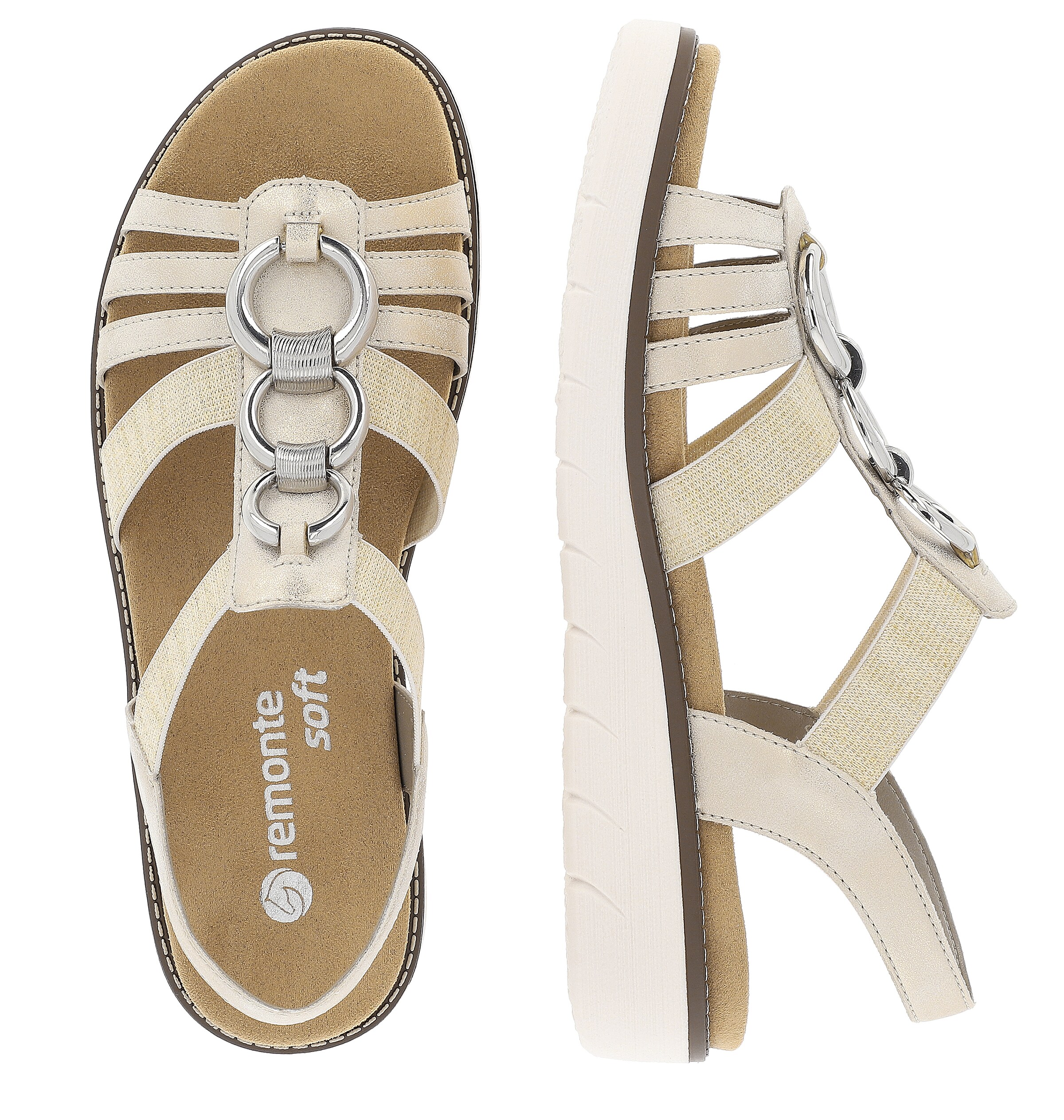 REMONTE Sandals in Beige