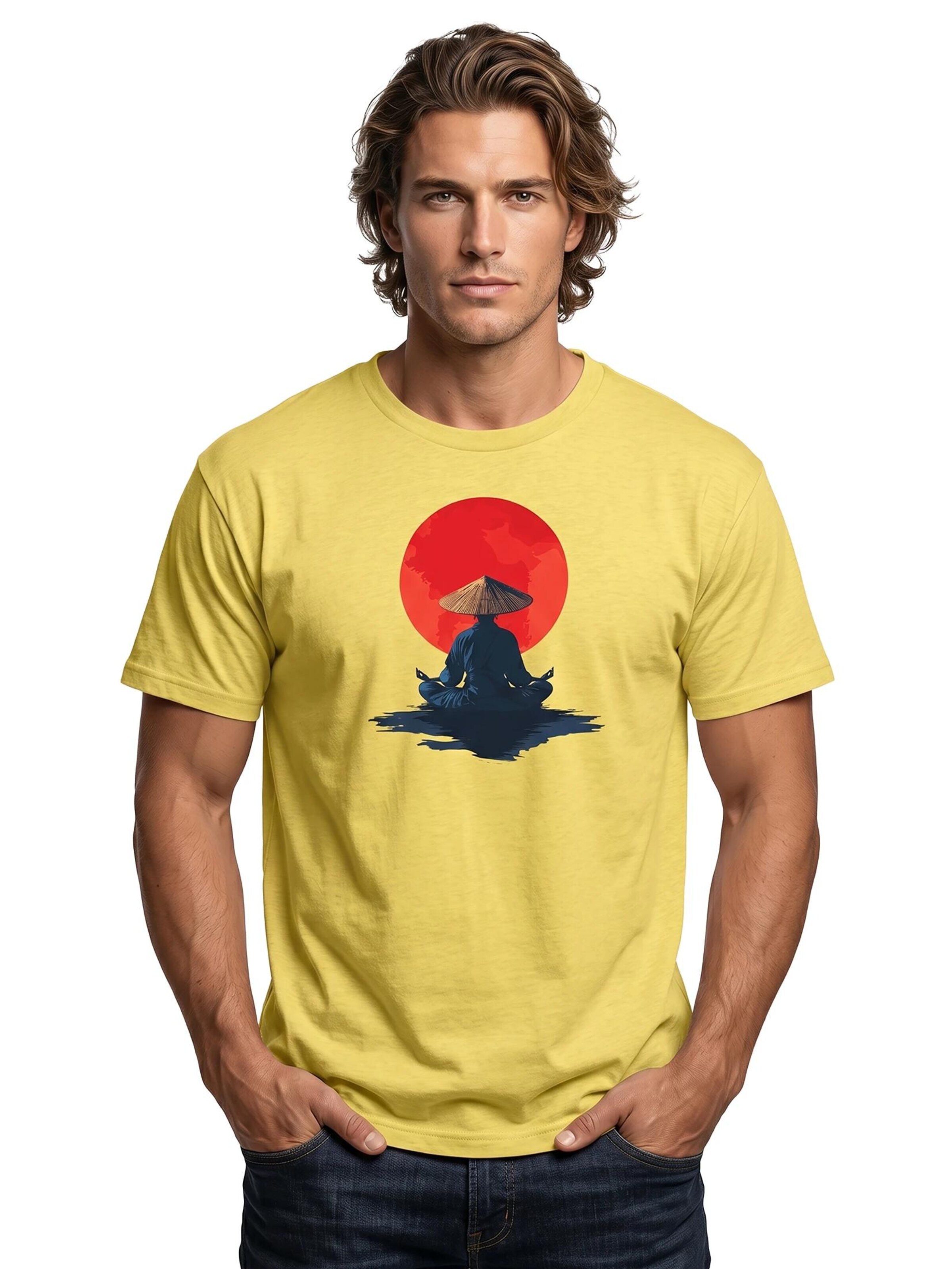 MAKAYA Shirt 'Monk' in Yellow