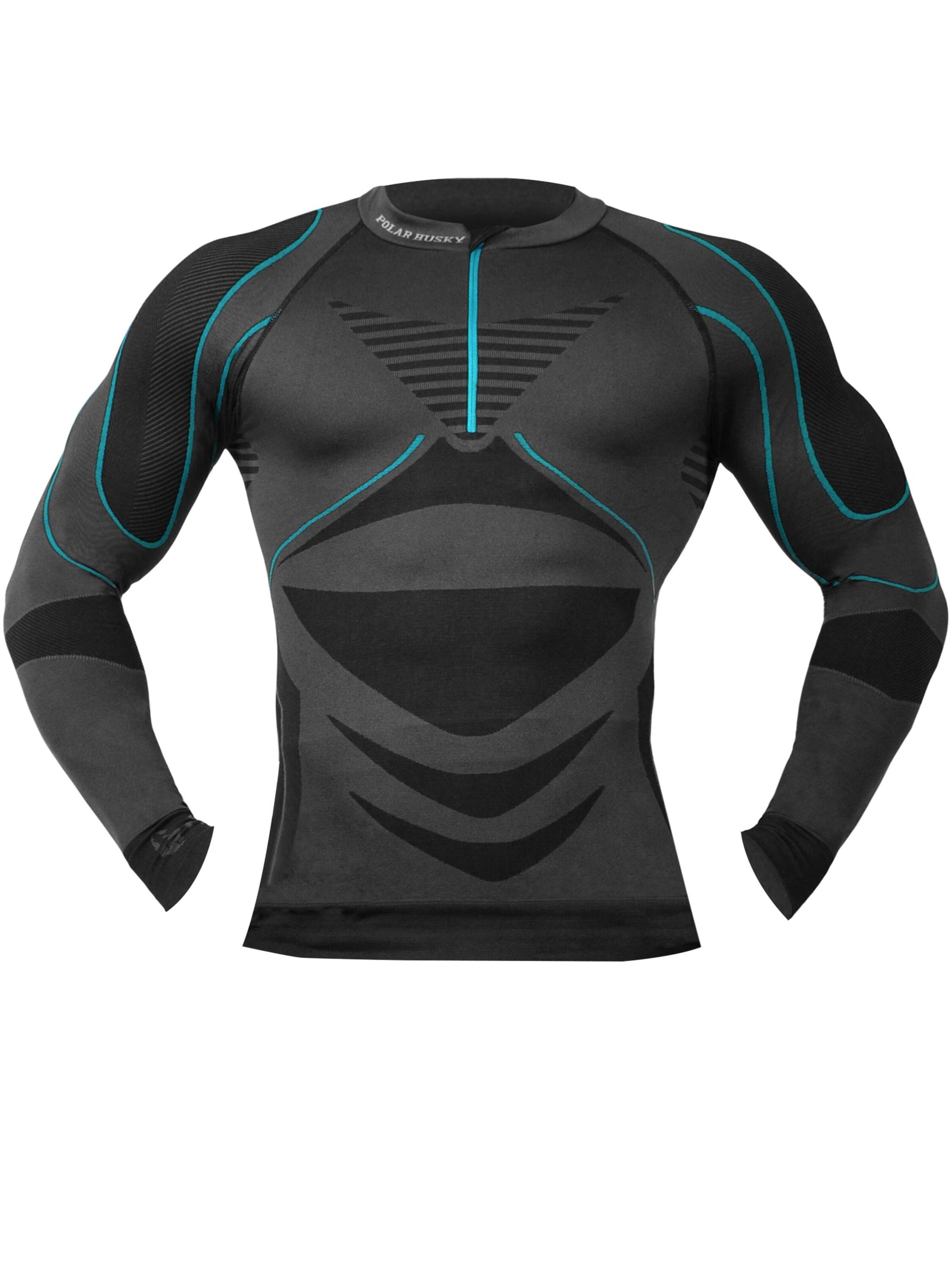 Polar Husky Base Layer in Blau: Vorderseite