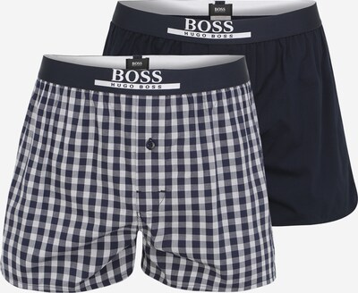 BOSS Casual Boxershorts in de kleur Donkerblauw / Wit, Productweergave