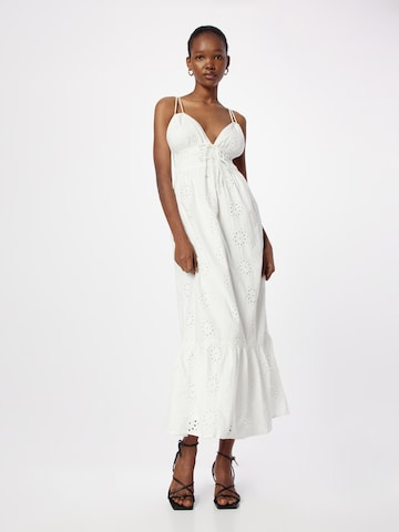 Gina Tricot Summer dress in White: front