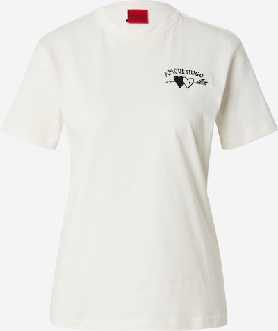 HUGO T-Shirt 'Damacia' in schwarz / weiß, Produktansicht