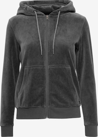 Oxmo Kapuzensweatjacke 'NICKY' in Grau: predná strana