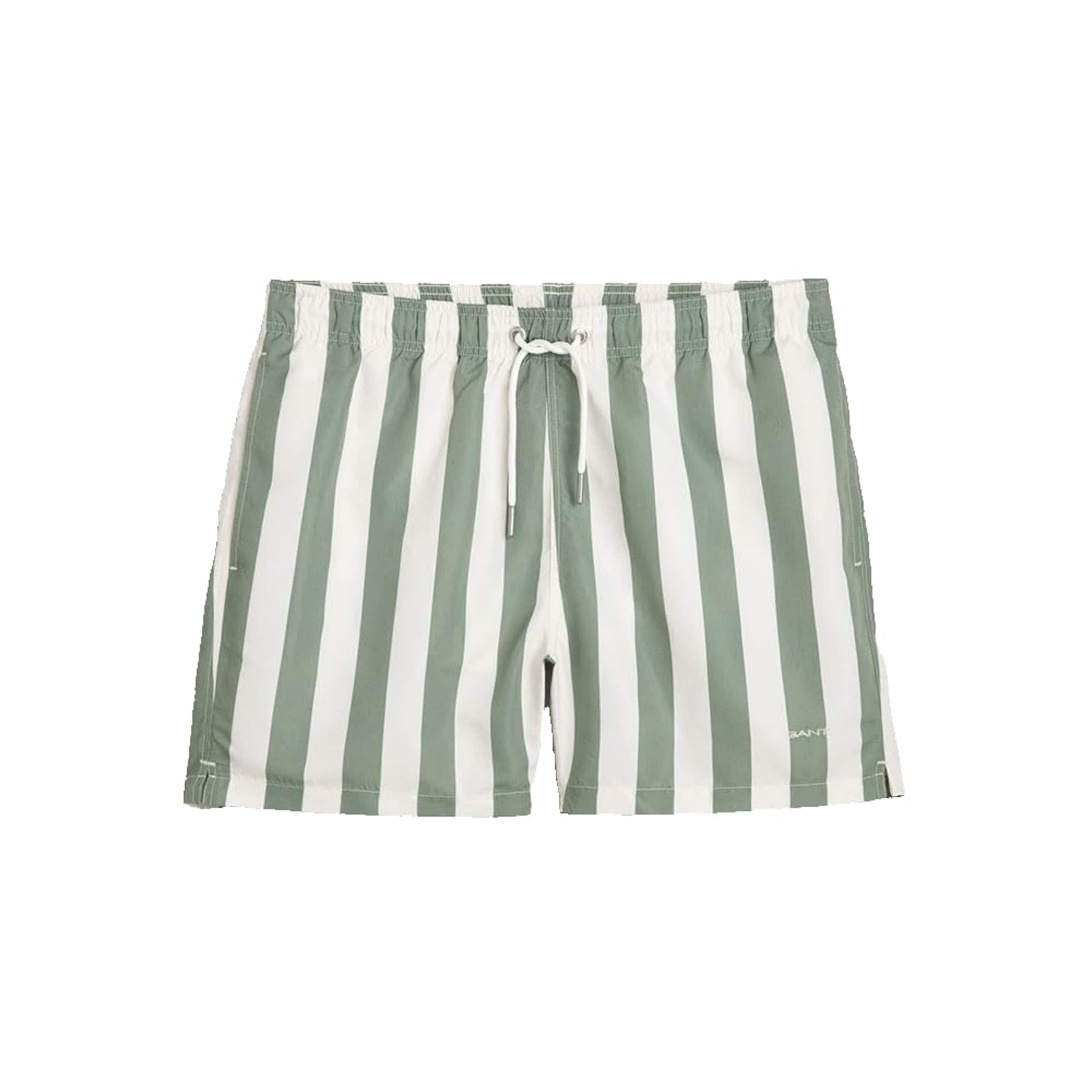 GANT Board Shorts in Green / White, Item view