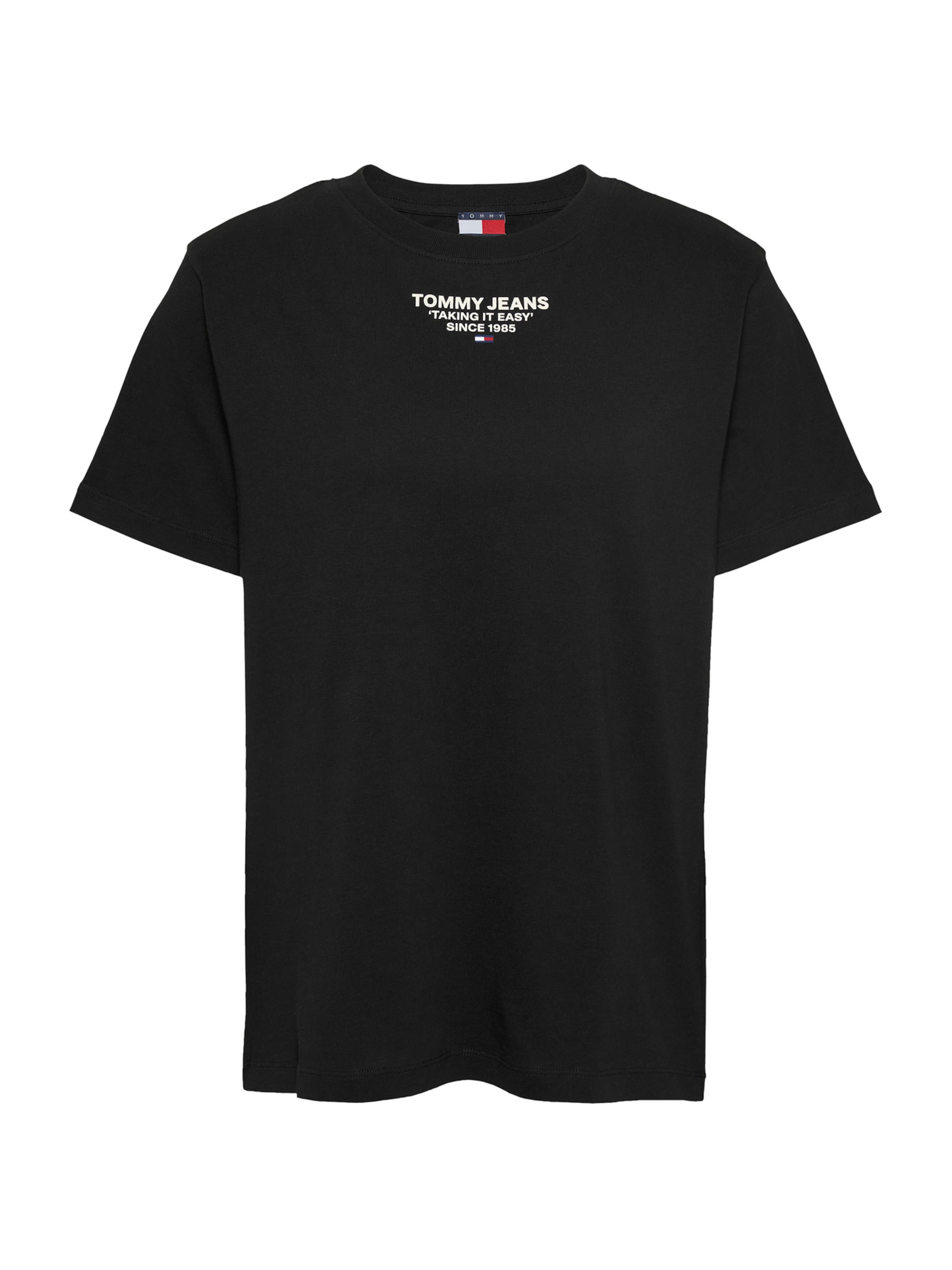 Tommy Jeans - Camiseta en negro: frente