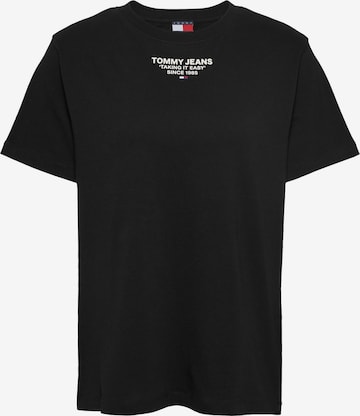 Tommy Jeans - Camiseta en negro: frente