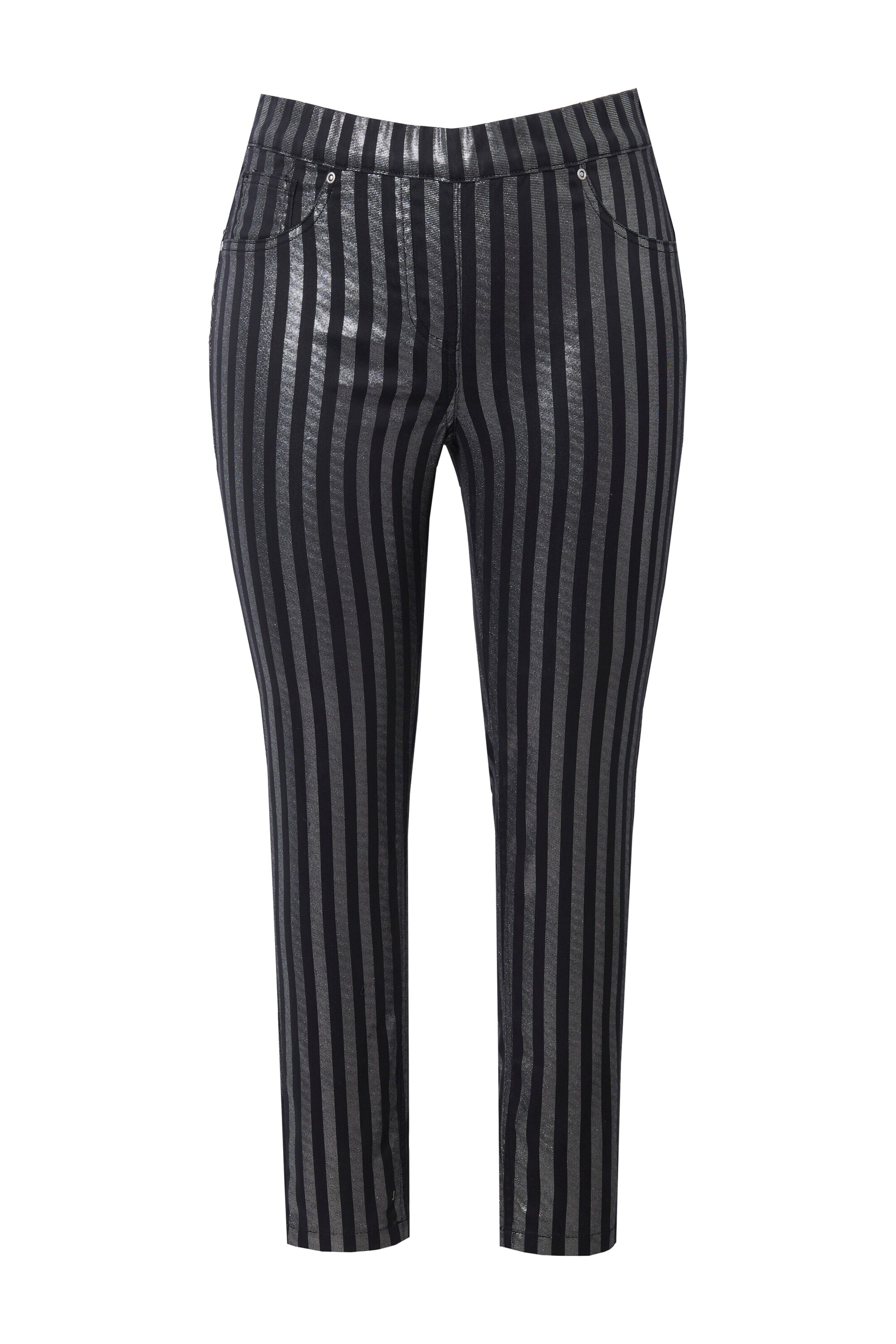 Angel of Style Slimfit Broek in Zwart: voorkant
