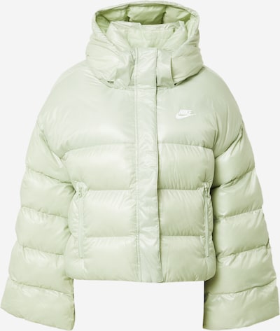 Nike Sportswear Veste d’hiver en vert clair / blanc, Vue avec produit
