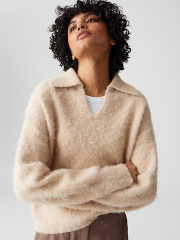 OPUS Sweter 'Pelsie' w kolorze beżowy