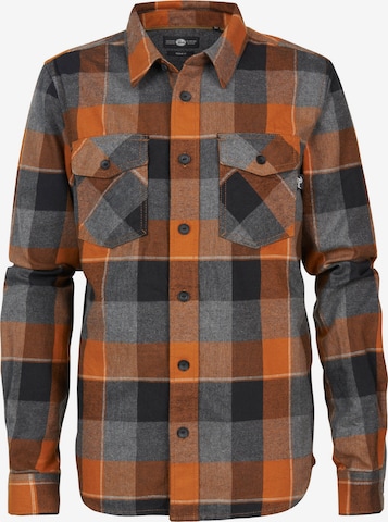 Petrol Industries Regular Fit Hemd 'Rexburg' in Orange: Vorderseite