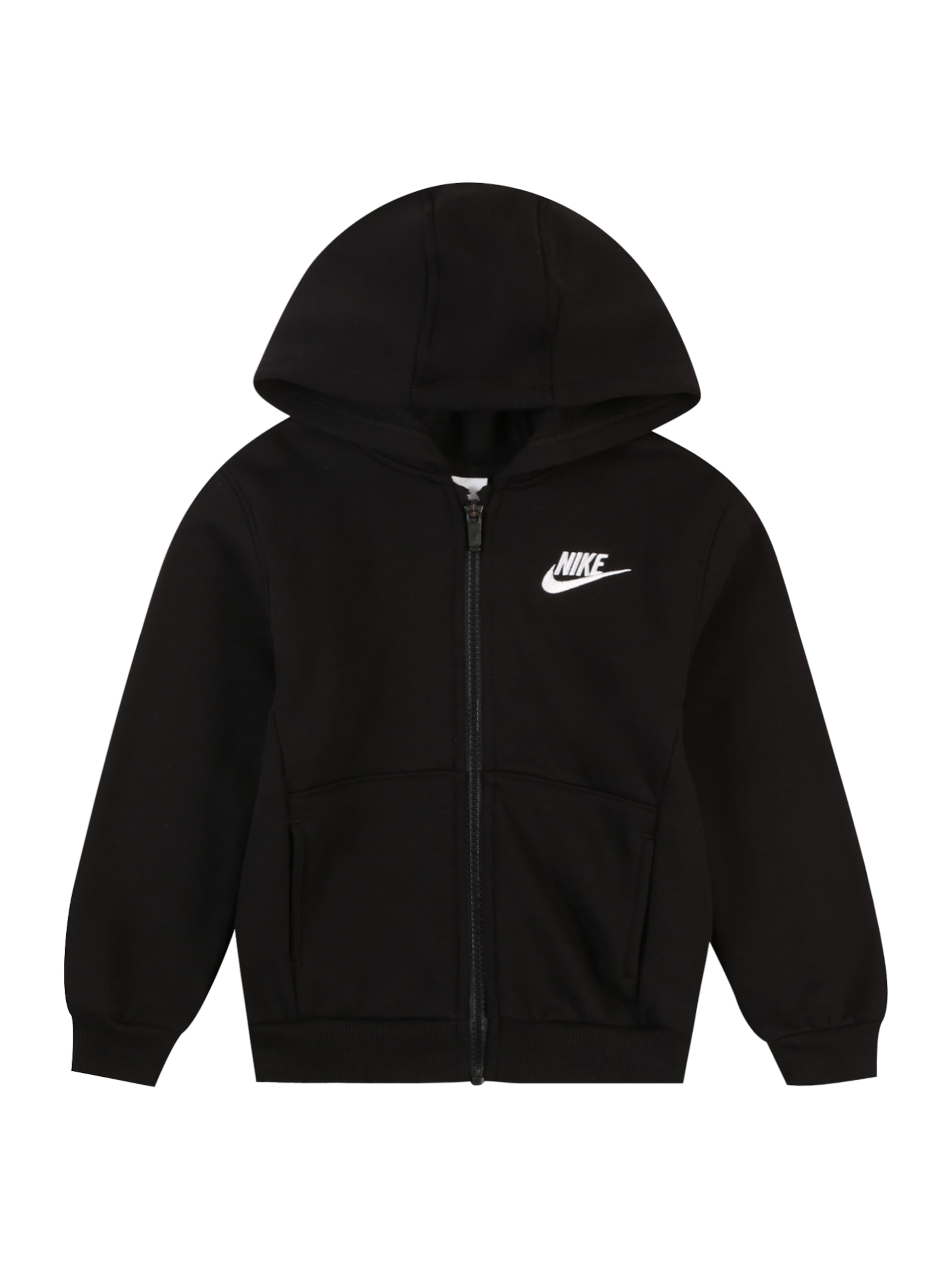 Nike Sportswear Tepláková bunda 'Club Fleece' - Čierna: predná strana