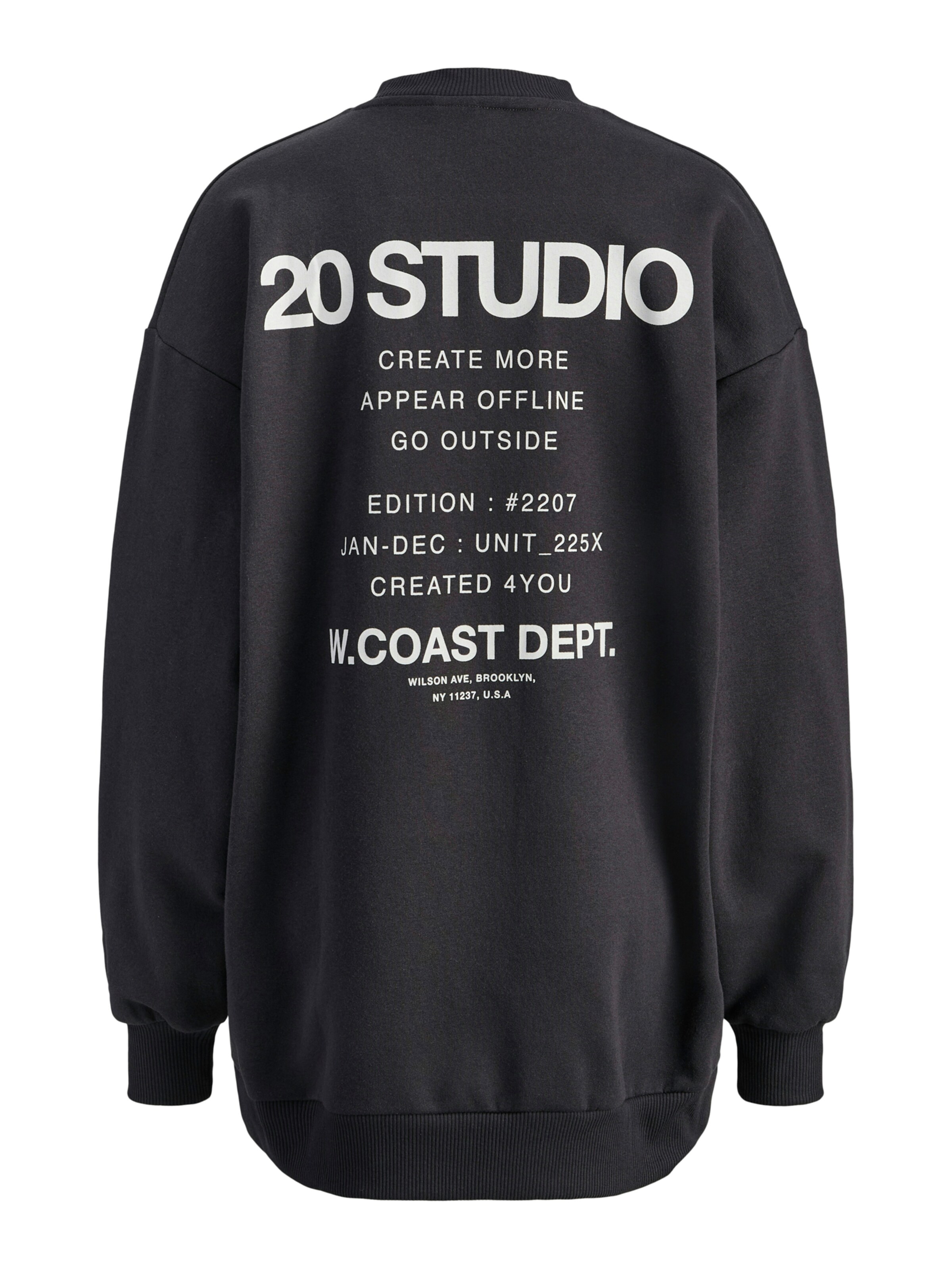 Bluză de molton 'JXSandra' de la JJXX pe negru