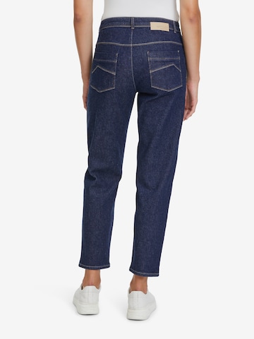 Betty & Co Loosefit Cropped-Jeans mit weitem Bein in Blau