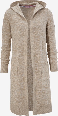 KangaROOS Knit Cardigan in Beige: front