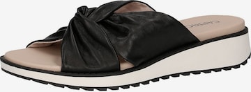 CAPRICE Mules in Black: front