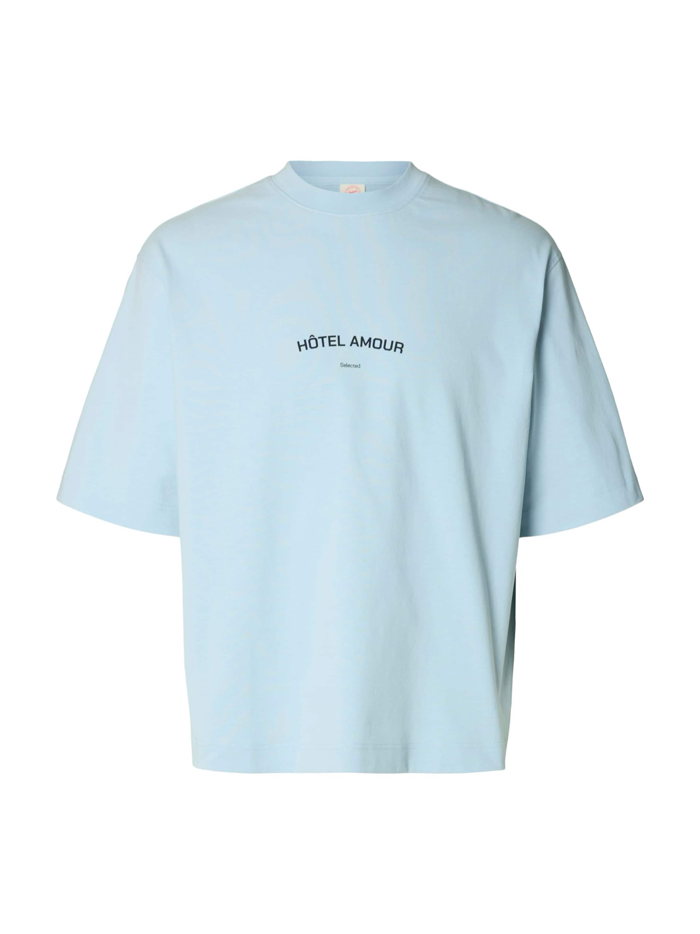 Maglietta 'SLHLiam' di SELECTED in blu: frontale
