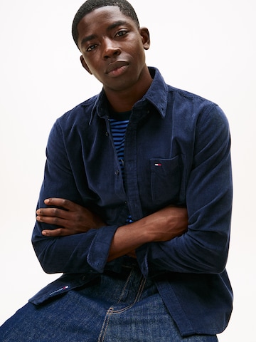 Tommy Jeans Regular Fit Hemd in Blau