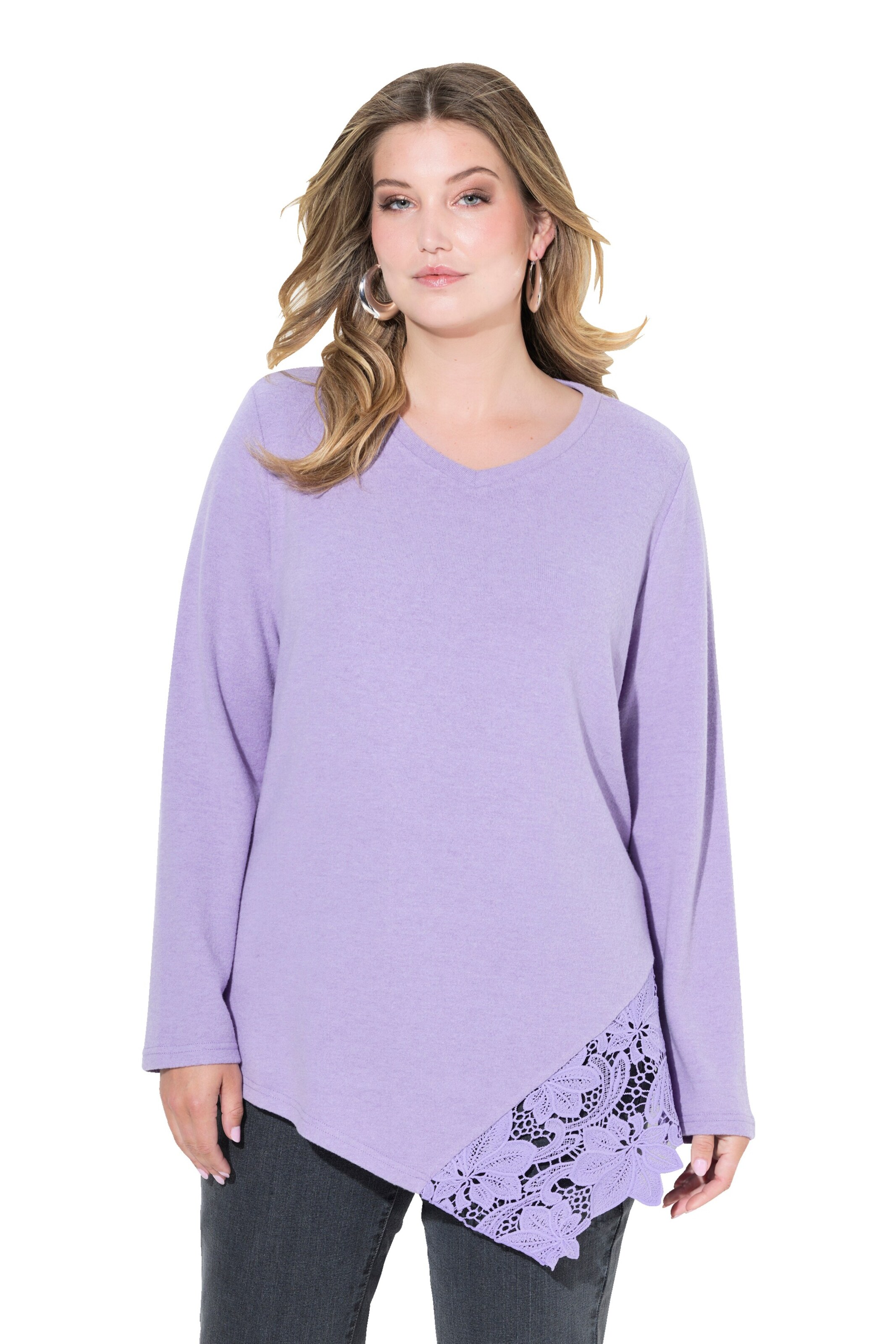 MIAMODA Sweater in Purple: front