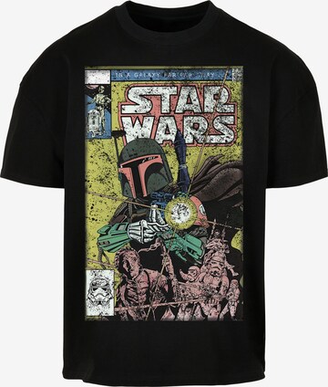 Maglietta 'Star Wars Boba Fett Comic' di F4NT4STIC in nero: frontale