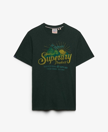 Superdry & Co Shirt 'OUTDOORS MOUNTAIN' in Green
