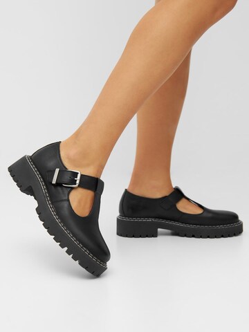 Bianco Moccasins 'BIAGUNNA Mary Jane ' in Black: front