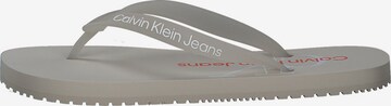 Calvin Klein Jeans T-Bar Sandals 'YW0YW00098' in Grey