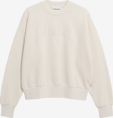 Sweat-shirt ARMEDANGELS en beige : devant