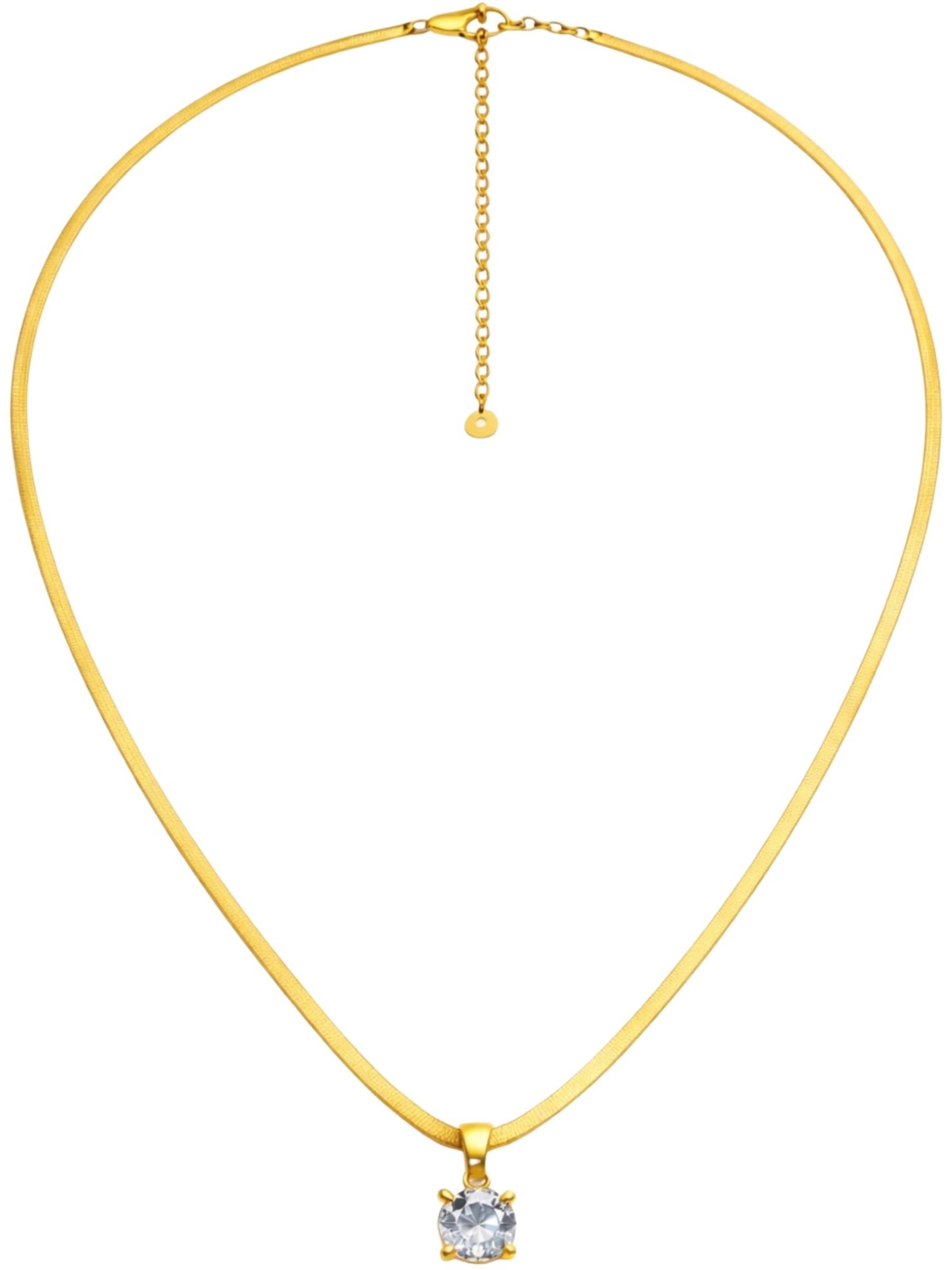 BS Schmuckdesign Necklace 'Valerie' in Gold: front