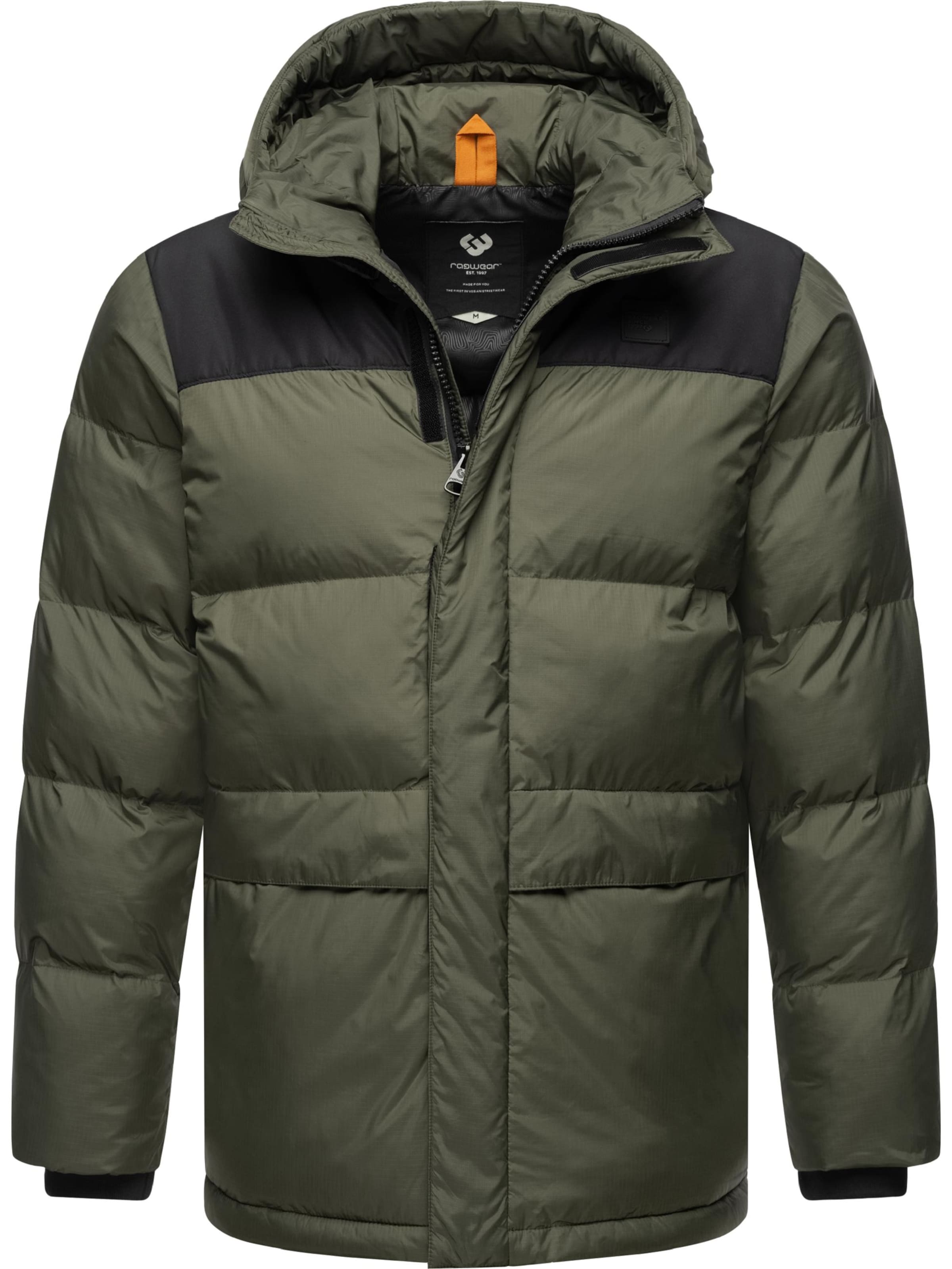 Ragwear Winter jacket 'Mikkesh' in Green: front