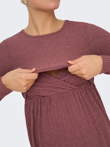 Only Maternity Bluse 'OLMMALAYA' i brun