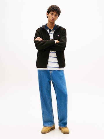 Tommy Jeans Флисовая куртка в Черный