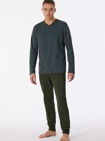 SCHIESSER Pyjama ' 95/5' in Blau: Vorderseite