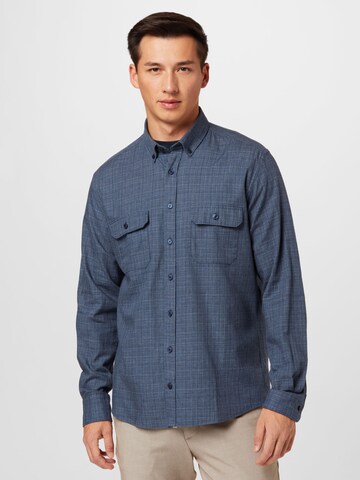 ETERNA - Ajuste regular Camisa en azul: frente