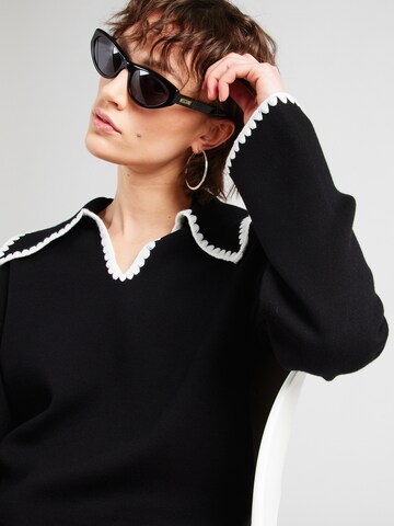 YAS Sweater 'STITCH' in Black