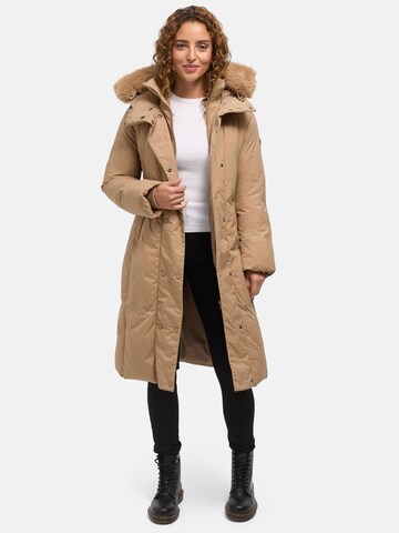 Tazzio Wintermantel 'F807' in Beige: voorkant