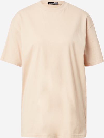 Nasty Gal T-shirt oversize en camel, Vue avec produit