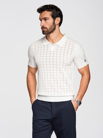 Ombre Shirt in White: front