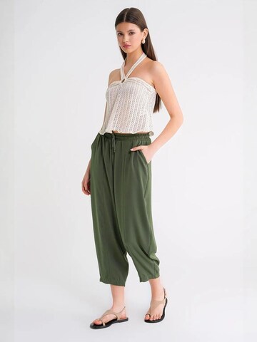 MixRay - Folgado Calças em verde