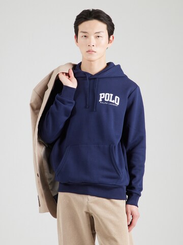 Sweat-shirt Polo Ralph Lauren en bleu : devant