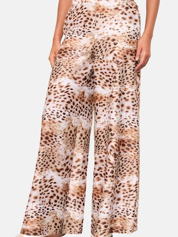 Friends Like TheseWide Leg/ Široke nogavice Hlače - bež boja: prednji dio