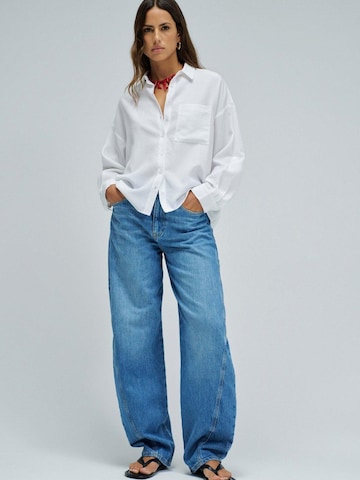 Chemisier 'Oversize Basic' Salsa Jeans en blanc