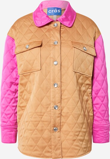 Crās Between-season jacket 'Novacras' in Light brown / Neon pink, Item view