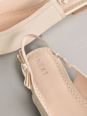 Next Odprte balerinke | bež barva