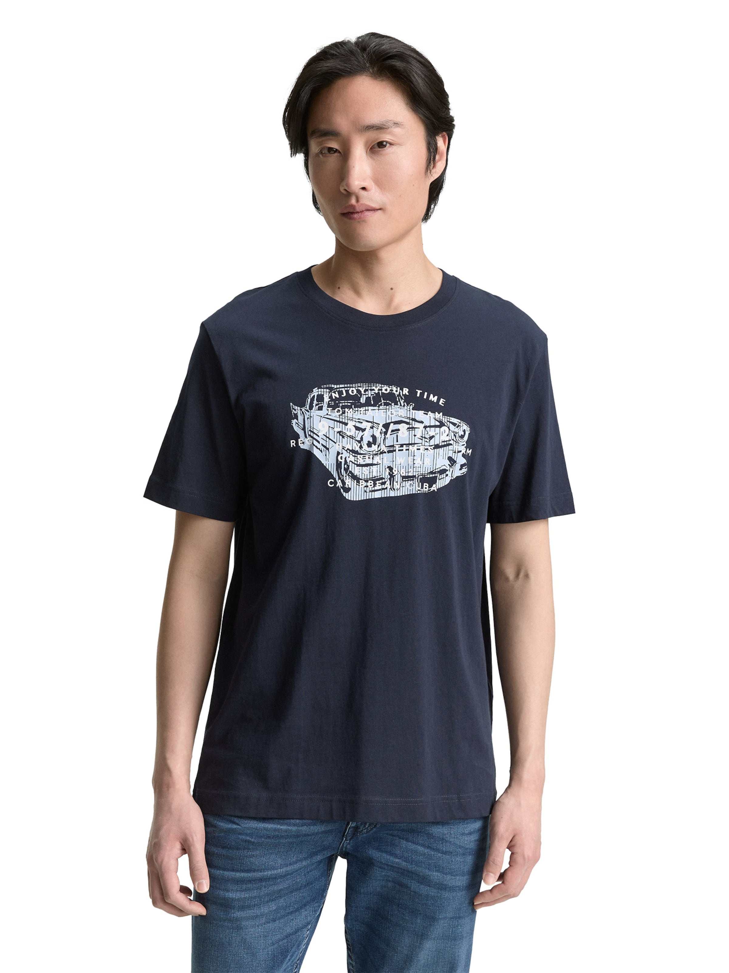 TOM TAILOR - Camiseta en azul: frente