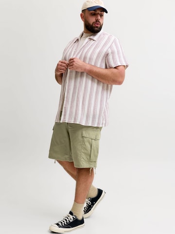 Jack & Jones Plus Baggy Cargobukser i grøn