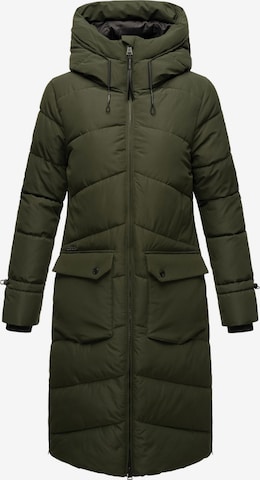 Manteau d’hiver MARIKOO en vert : devant