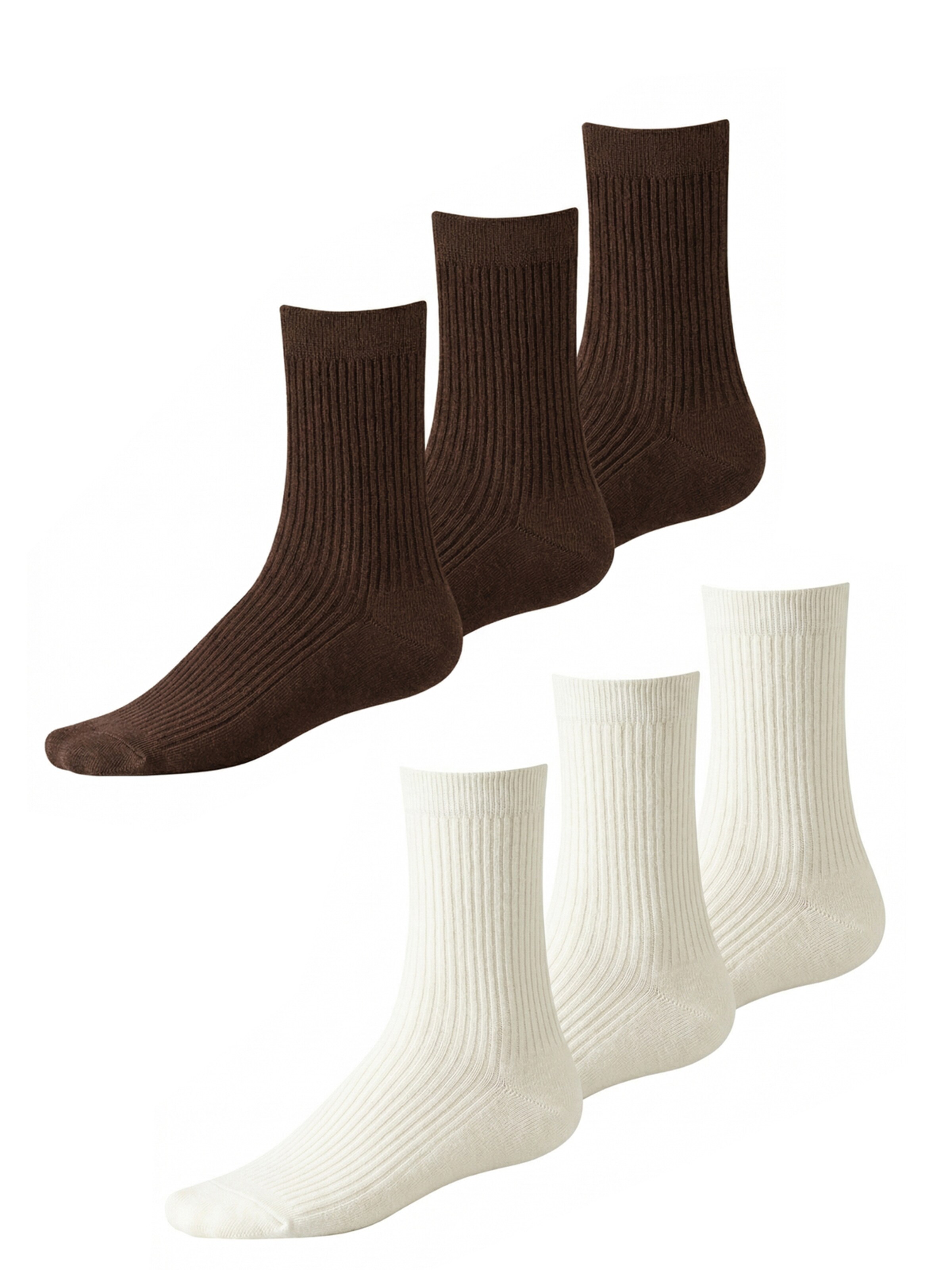 Millo Socken 'Cosy Steps Mix'‌‌‌‌‌‌‌ in Braun: Vorderseite
